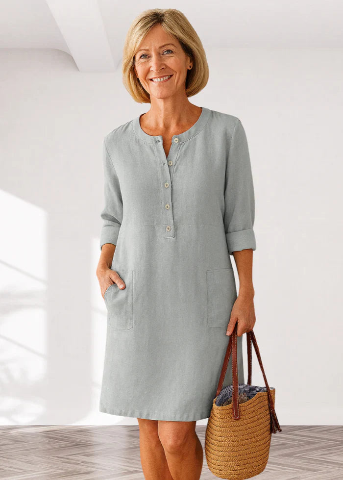 EVI | Vestito Casual da Donna con Vestibilità Comoda e Aspetto Senza Tempo per Ogni Giorno