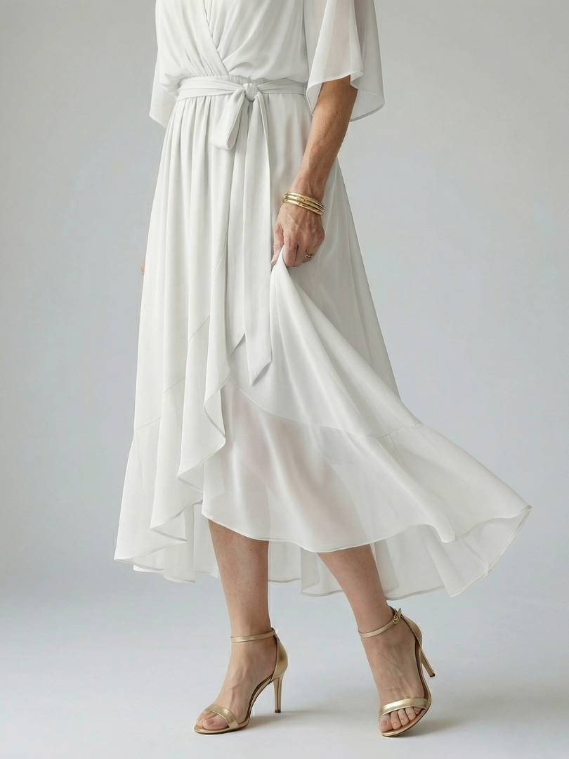 Elric | Vestito Midi Drappeggiato