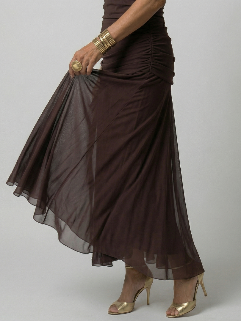 Calen | Abito Midi Off Shoulder Fluttuante