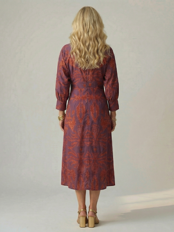 Lune | Abito Midi Avvolgente Naturale