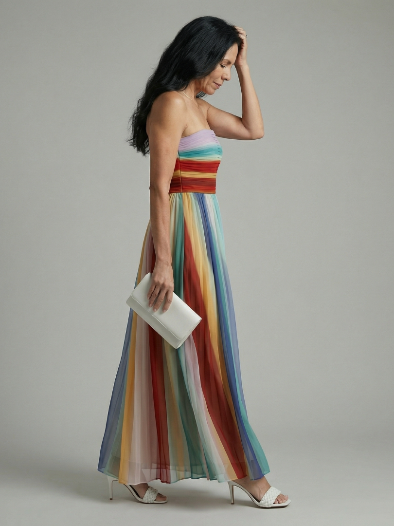 Serena | Maxi Dress a Strisce Leggere