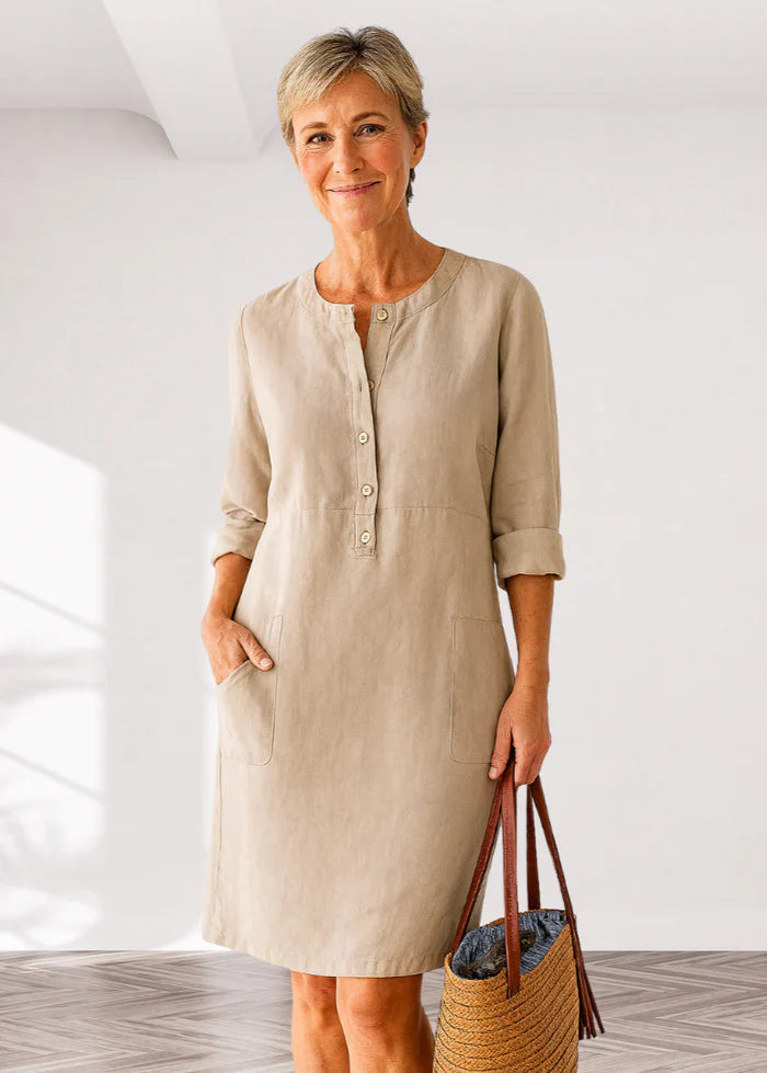 EVI | Vestito Casual da Donna con Vestibilità Comoda e Aspetto Senza Tempo per Ogni Giorno