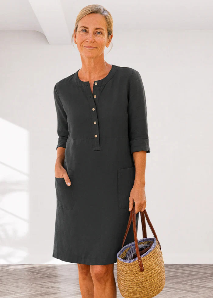EVI | Vestito Casual da Donna con Vestibilità Comoda e Aspetto Senza Tempo per Ogni Giorno