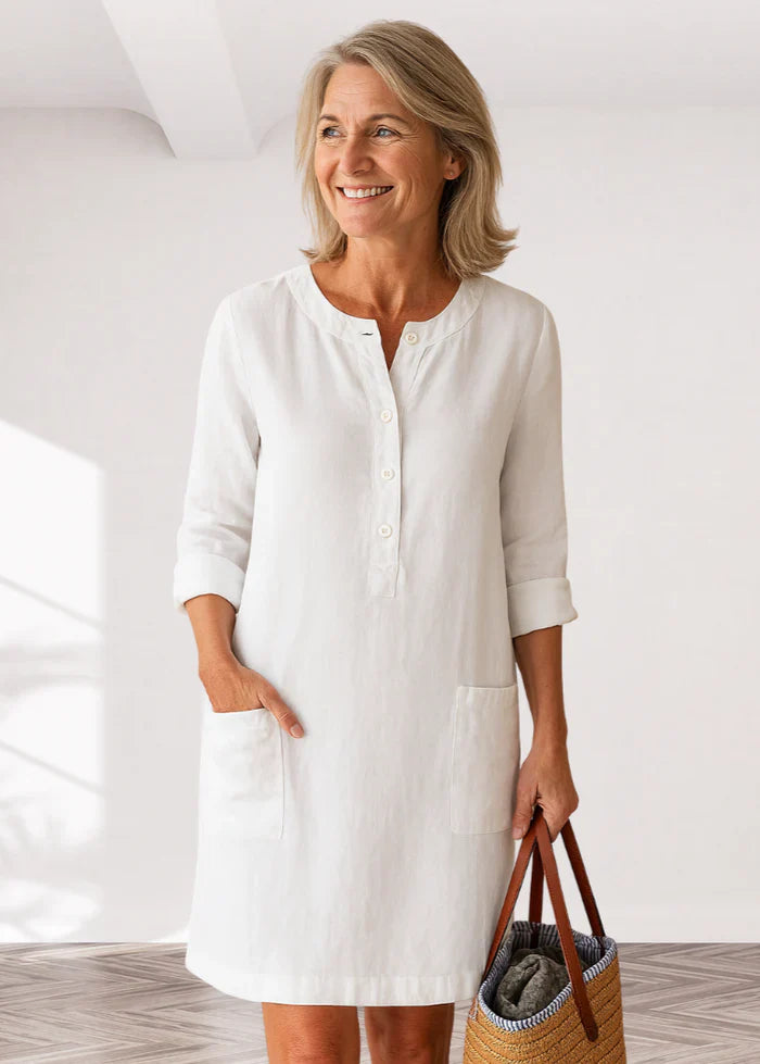 EVI | Vestito Casual da Donna con Vestibilità Comoda e Aspetto Senza Tempo per Ogni Giorno