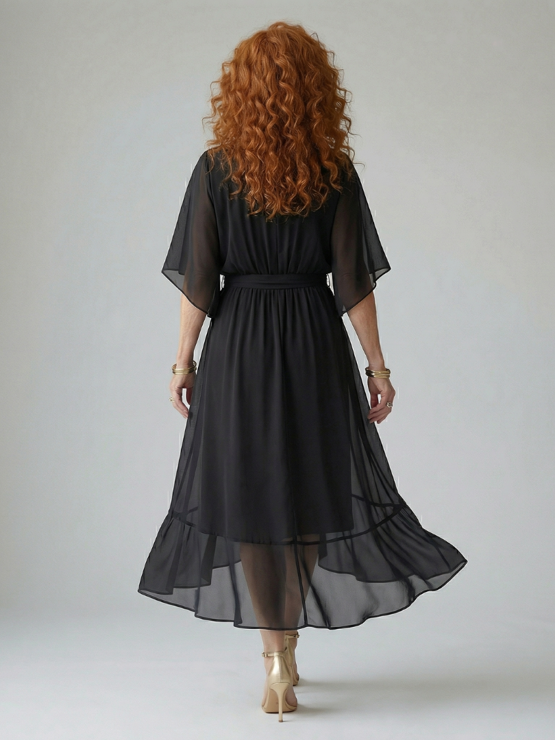 Elric | Vestito Midi Drappeggiato