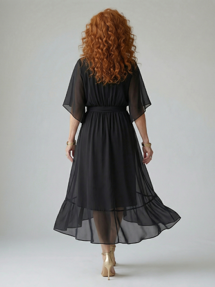 Elric | Vestito Midi Drappeggiato