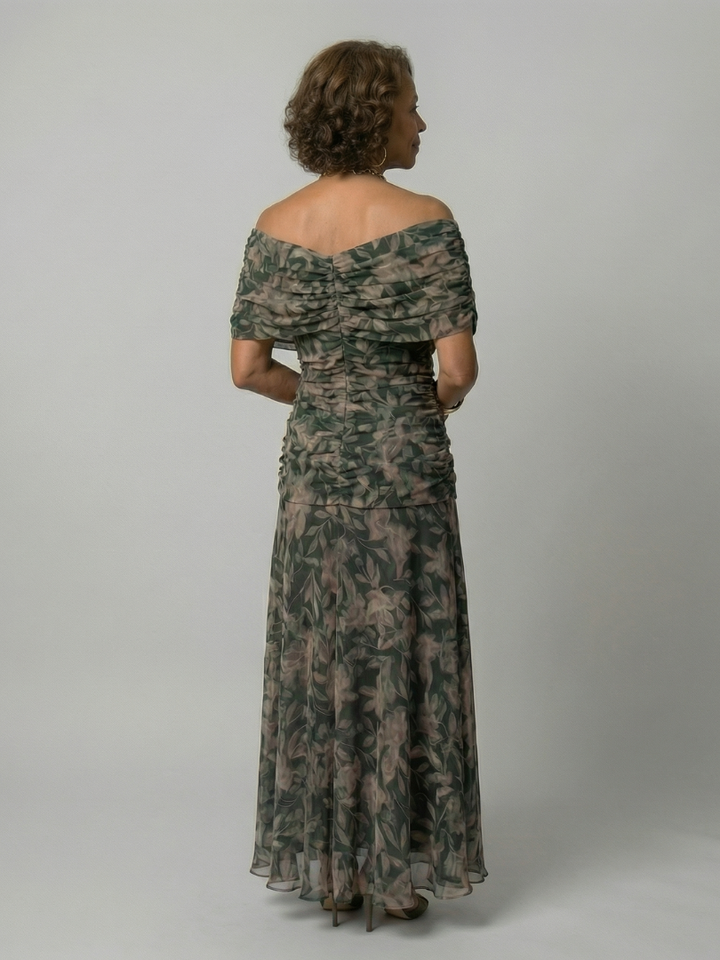 Calen | Abito Midi Off Shoulder Fluttuante