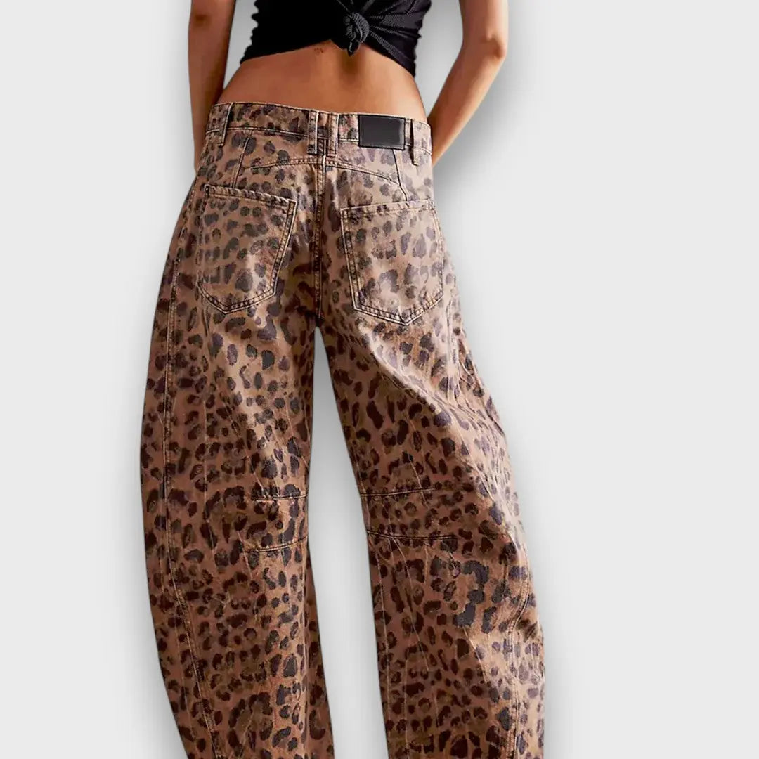 Edith – Pantaloni con stampa animale
