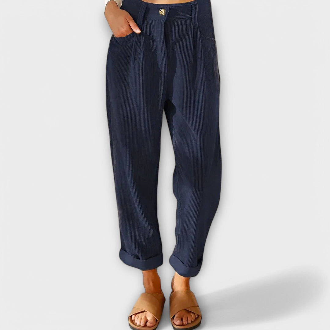 Jana - Pantaloni di velluto moderni