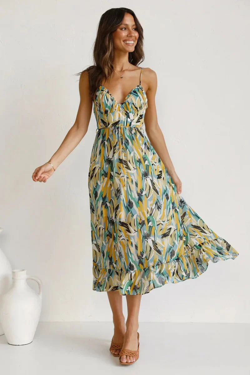 GABRIELLA | Abito Estivo Stampato con Comfort Fresco e Stile Solare